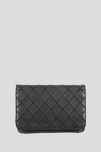 Load image into Gallery viewer, Black Diamond Stitch Wallet On Chain by Chanel
