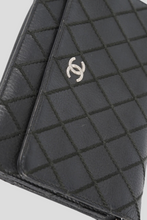 Load image into Gallery viewer, Black Diamond Stitch Wallet On Chain by Chanel
