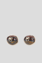 Load image into Gallery viewer, Amber CC Stud Earrings by Chanel
