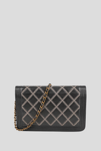 Load image into Gallery viewer, Black Boy Stitch Lambskin Leather Wallet On Chain by Chanel
