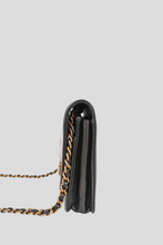 Load image into Gallery viewer, Black Boy Stitch Lambskin Leather Wallet On Chain by Chanel
