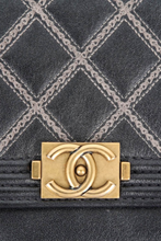 Load image into Gallery viewer, Black Boy Stitch Lambskin Leather Wallet On Chain by Chanel
