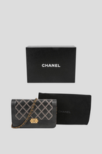 Load image into Gallery viewer, Black Boy Stitch Lambskin Leather Wallet On Chain by Chanel
