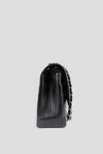 Load image into Gallery viewer, Black Chevron Caviar PHW Classic Jumbo Double Flap Bag by Chanel
