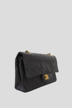 Load image into Gallery viewer, Black Lambskin Classic Double Flap Bag by Chanel
