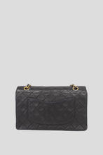 Load image into Gallery viewer, Black Lambskin Classic Double Flap Bag by Chanel
