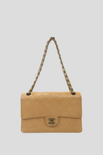 Load image into Gallery viewer, Dark Beige Calfskin Classic Single Flap Bag by Chanel
