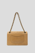 Load image into Gallery viewer, Dark Beige Calfskin Classic Single Flap Bag by Chanel
