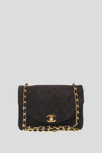 Load image into Gallery viewer, Black Suede Matelasse Coco Flap Bag by Chanel
