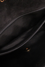 Load image into Gallery viewer, Black Suede Matelasse Coco Flap Bag by Chanel
