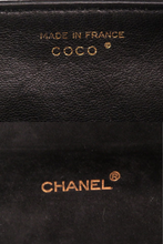 Load image into Gallery viewer, Black Suede Matelasse Coco Flap Bag by Chanel
