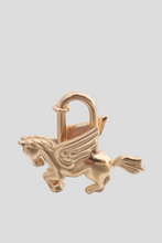 Load image into Gallery viewer, Gold 1993 Pegasus Cadena Padlock Charm by Hermès
