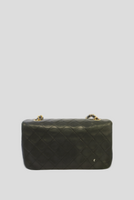 Load image into Gallery viewer, Black Quilted Lambskin Matelasse Single Flap Bag by Chanel
