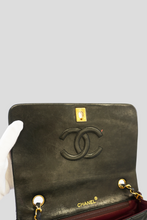 Load image into Gallery viewer, Black Quilted Lambskin Matelasse Single Flap Bag by Chanel
