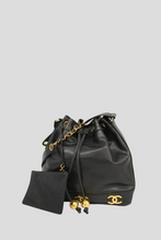 Load image into Gallery viewer, Black Caviar Leather Triple Coco Bucket Bag by Chanel
