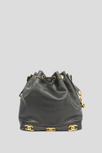 Load image into Gallery viewer, Black Caviar Leather Triple Coco Bucket Bag by Chanel
