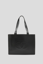 Load image into Gallery viewer, Black Caviar Leather Coco Tote Bag by Chanel
