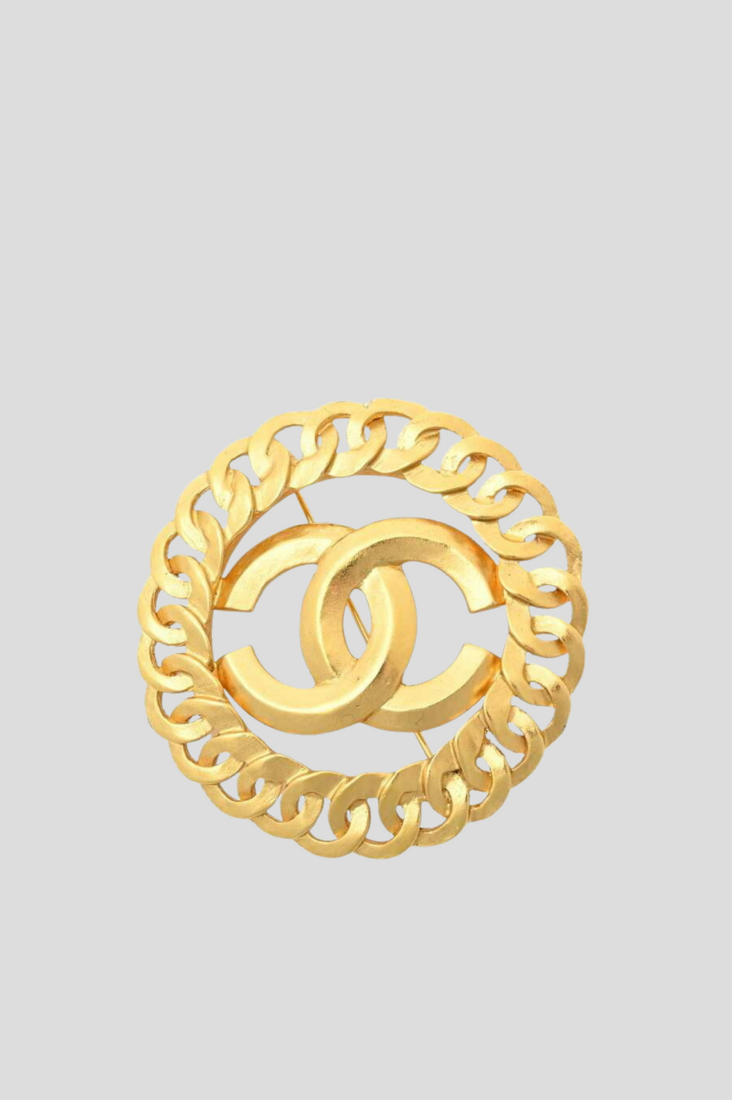 Gold Coco Chain Brooch by Chanel