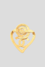 Load image into Gallery viewer, Gold Coco Heart Brooch by Chanel
