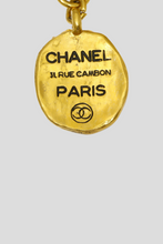 Load image into Gallery viewer, Gold Coco Rue Cambon Medallion Charm Bracelet by Chanel
