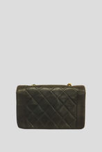 Load image into Gallery viewer, Black Lambskin Diana Single Chain Bag Size Small by Chanel
