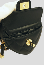 Load image into Gallery viewer, Black Lambskin GHW Mini Heart Bag by Chanel
