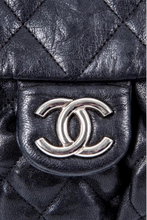 Load image into Gallery viewer, Black Rouched Chain Bag by Chanel
