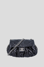 Load image into Gallery viewer, Black Rouched Chain Bag by Chanel
