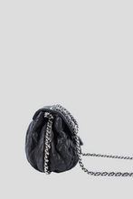 Load image into Gallery viewer, Black Rouched Chain Bag by Chanel
