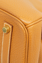 Load image into Gallery viewer, Gold GHW Birkin 35 Taurillon Clemence Leather Bag by Hermès
