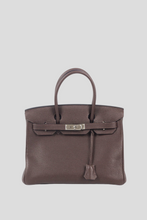 Load image into Gallery viewer, Chocolat PHW Birkin 30 Togo Leather Bag by Hermès
