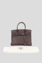 Load image into Gallery viewer, Chocolat PHW Birkin 30 Togo Leather Bag by Hermès
