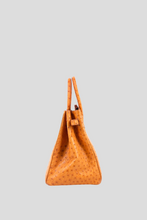 Load image into Gallery viewer, Cognac GHW Birkin 35 Ostrich Leather Bag by Hermès
