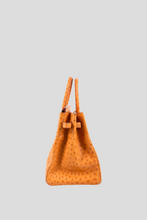 Load image into Gallery viewer, Cognac GHW Birkin 35 Ostrich Leather Bag by Hermès
