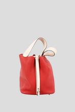 Load image into Gallery viewer, Bi-color PHW Picotin 22 Taurillon Clemence Leather Bag by Hermès
