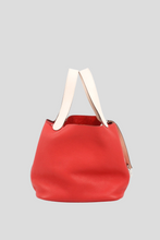 Load image into Gallery viewer, Bi-color PHW Picotin 22 Taurillon Clemence Leather Bag by Hermès
