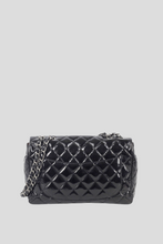 Load image into Gallery viewer, Black RHW Jumbo Single Flap Patent Leather Bag by Chanel
