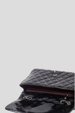 Load image into Gallery viewer, Black RHW Jumbo Single Flap Patent Leather Bag by Chanel
