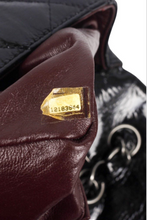 Load image into Gallery viewer, Black RHW Jumbo Single Flap Patent Leather Bag by Chanel
