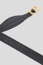 Load image into Gallery viewer, Black Braided Montaigne 30 Calfskin Leather Belt Size 90 by Dior
