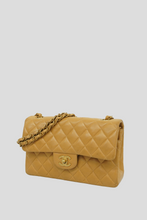 Load image into Gallery viewer, Dark Beige GHW Lambskin Small Classic Double Flap Bag by Chanel
