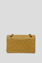 Load image into Gallery viewer, Dark Beige GHW Lambskin Small Classic Double Flap Bag by Chanel
