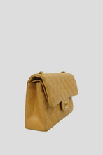 Load image into Gallery viewer, Dark Beige GHW Lambskin Small Classic Double Flap Bag by Chanel
