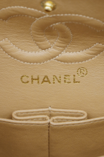 Load image into Gallery viewer, Dark Beige GHW Lambskin Small Classic Double Flap Bag by Chanel
