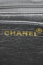 Load image into Gallery viewer, Black Jumbo Vertical Patent Leather Single Flap Bag by Chanel
