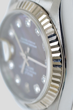 Load image into Gallery viewer, Datejust Mother of Pearl Diamond Dial 18K Gold and Stainless Steel Watch by Rolex
