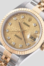 Load image into Gallery viewer, Datejust 18K Yellow Gold Jubilee Diamond Dial and Stainless Steel Watch by Rolex
