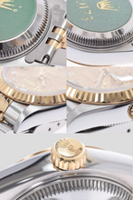 Load image into Gallery viewer, Datejust 18K Yellow Gold Jubilee Diamond Dial and Stainless Steel Watch by Rolex
