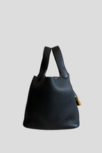 Load image into Gallery viewer, Black GHW Picotin 18 Taurillon Clemence Leather Bag by Hermès
