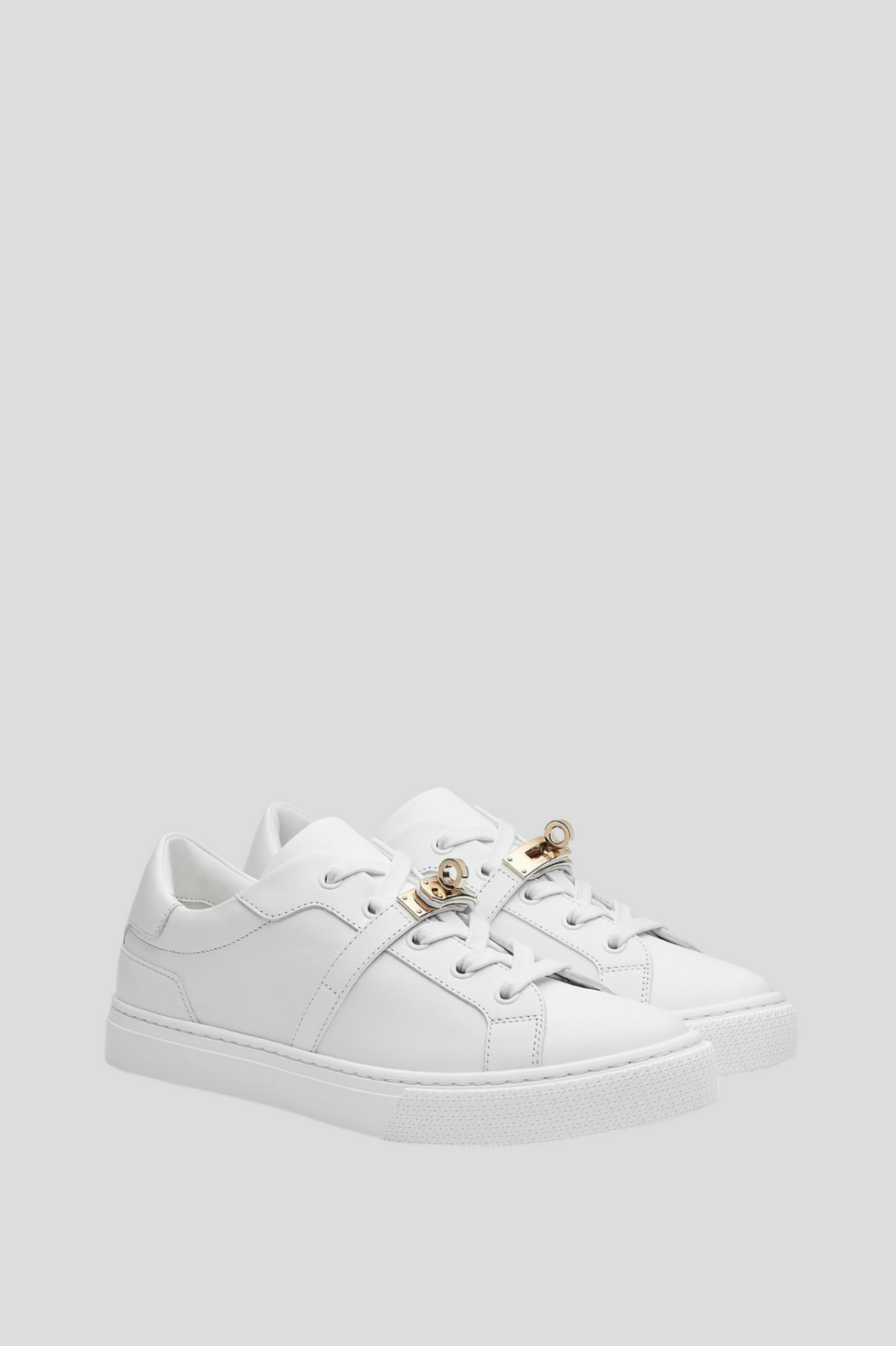 Blanc Permabrass Day Sneaker Size 38 / UK 5 by Hermès